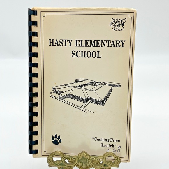 Other - Vtg Hasty Elementary School PTA Cookbook Southern N.C. Recipes Spiral‎ Bound